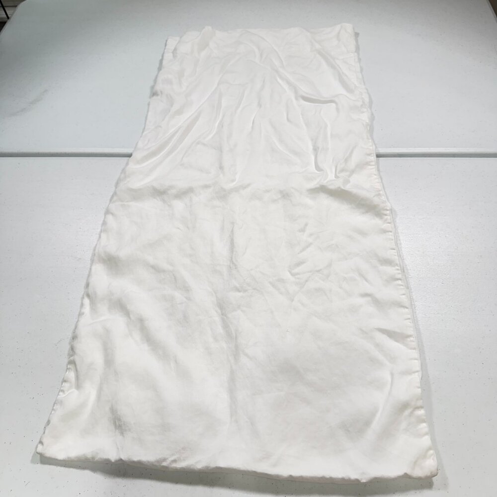 Pottery Barn pillowcase king solid white tencel lyocell modern